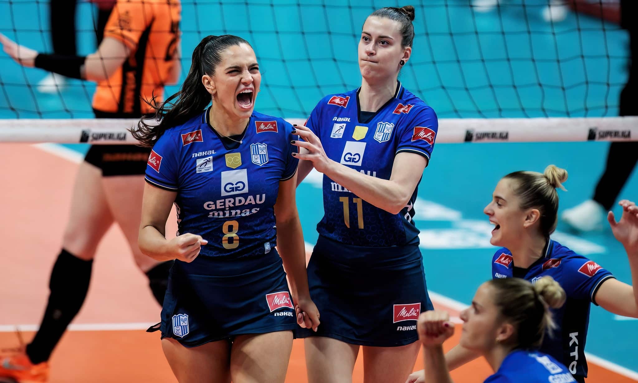 Julia Kudiess Minas Tênis CLube Vôlei contra Osasco
