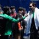 Hugo Calderano, Vitor Ishiy e Felipe Arado no Mundial de Tênis de Mesa por Equipes