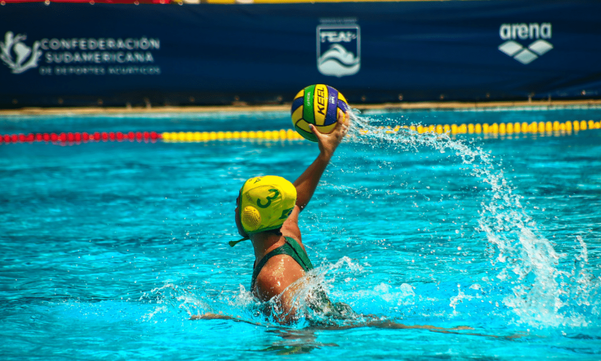 Brasil segue invicto no Sul-Americano Sub-16 de polo aquático (Foto Kleber Costa)