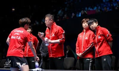 Sun Yingsha, Wang Yidi e Wang Manyu Mundial de Tênis de Mesa por Equipes China feminino