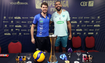 Bruninho e Wallace se encontram em mais uma final de Superliga (Foto: Gaspar Nóbrega/Inovafoto/CBV)