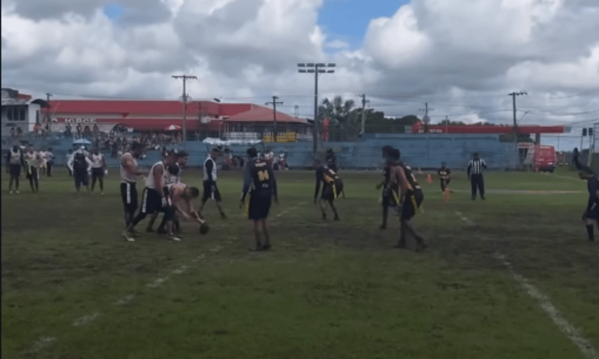 Jogo entre Miners e Black Hawks pela Etpa Norte (masculina) do Brasileiro de Flag Football, atenas