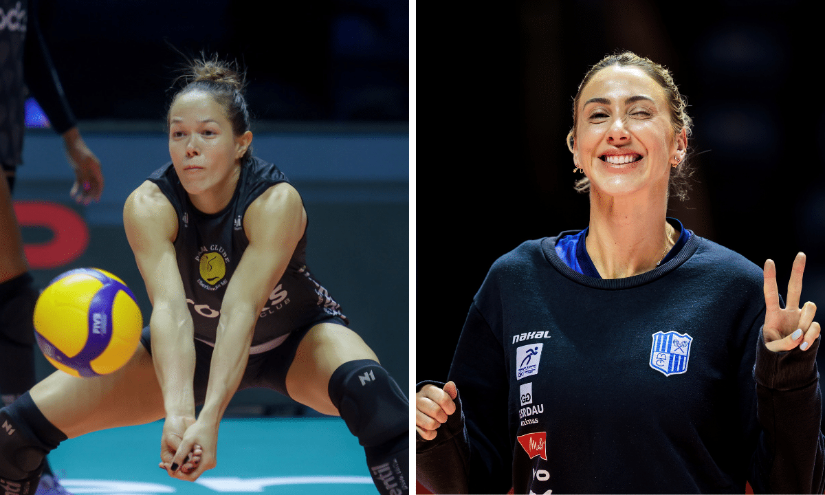 Michelle e Pri Daroit são peças fundamentais na engrenagem de jogo de suas equipes (Fotos: Wander Roberto/Inovafoto/CBV e Hedgard Moraes/Minas Tênis Clube)