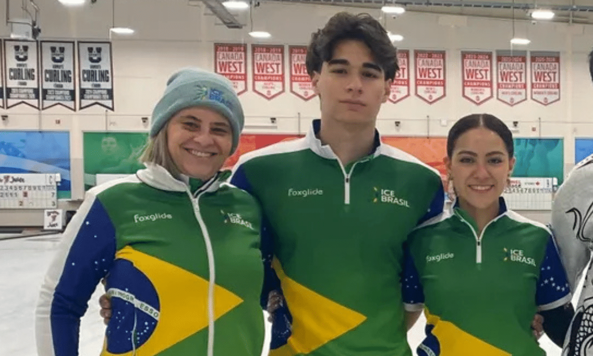 Curling, brasil, Mundial Júnior de Duplas Mistas de Curling, Edmonton, ana teodoro, Pedro Ribeiro