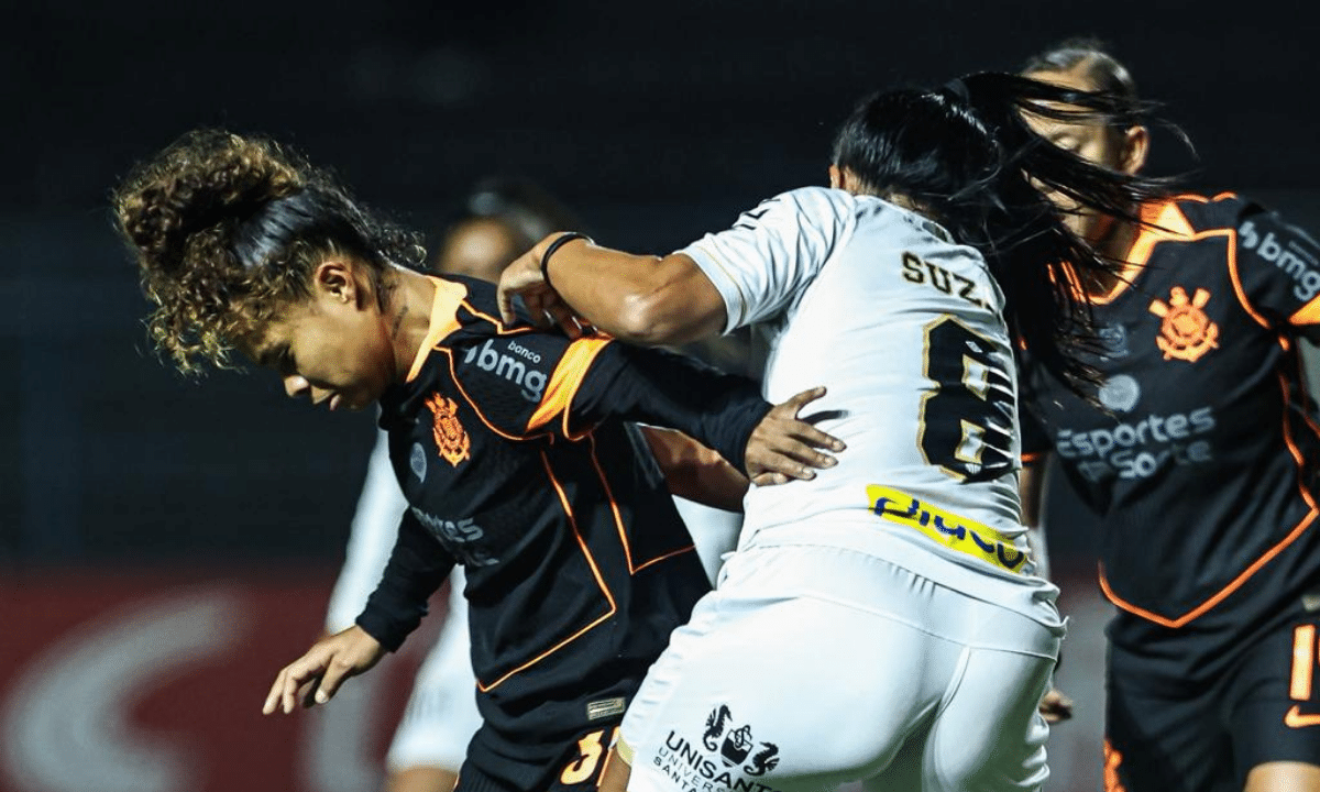 Corinthians cede empate ao Santos em clássico movimentado no Paulista Feminino