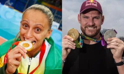 Fabi Alvim e Alison Cerutti, o "Mamute" com suas medalhas olímpicas