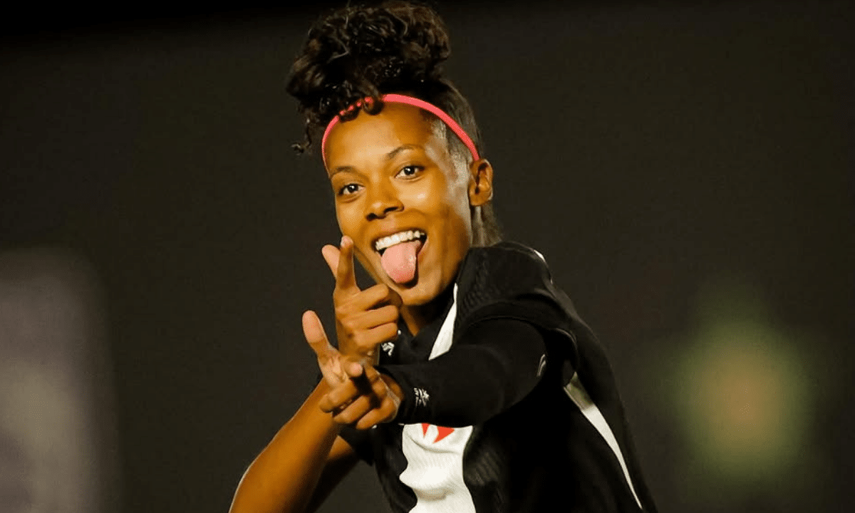 A atacante Larissa Ramos abriu o caminho para a goleada do Vasco na Copa do Brasil (Foto: João Gabriel Alves/Vasco da Gama)