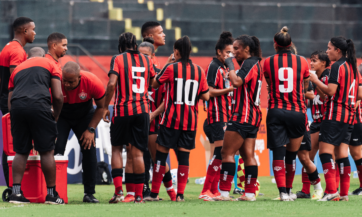 O Vitória sofreu, mas conseguiu a vaga na terceira fase da Copa do Brasil Feminina (Foto: Yuri Couto/EC Vitória)