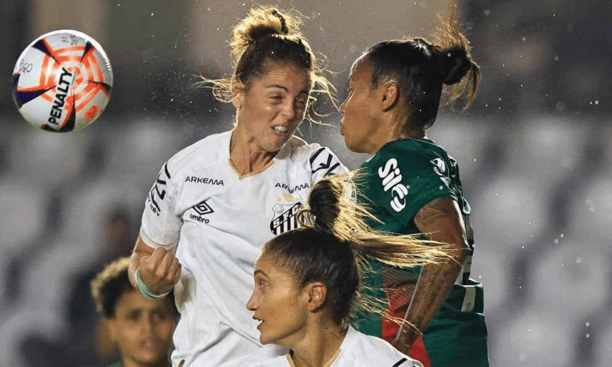 Em jogo disputado, Santos e Palmeiras ficaram no 0 a 0 pelo Paulistão F (Foto: Fernanda Luz/Ag. Paulistão)