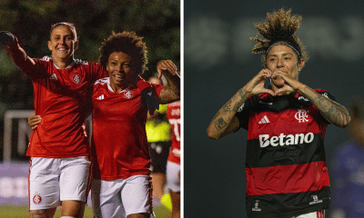Internacional e Flamengo se enfrentam pela 12ª rodada do Brasileiro Feminino A1 (Fotos: Lara Vantzen/Internacional e Paula Reis/Flamengo)