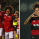 Internacional e Flamengo se enfrentam pela 12ª rodada do Brasileiro Feminino A1 (Fotos: Lara Vantzen/Internacional e Paula Reis/Flamengo)