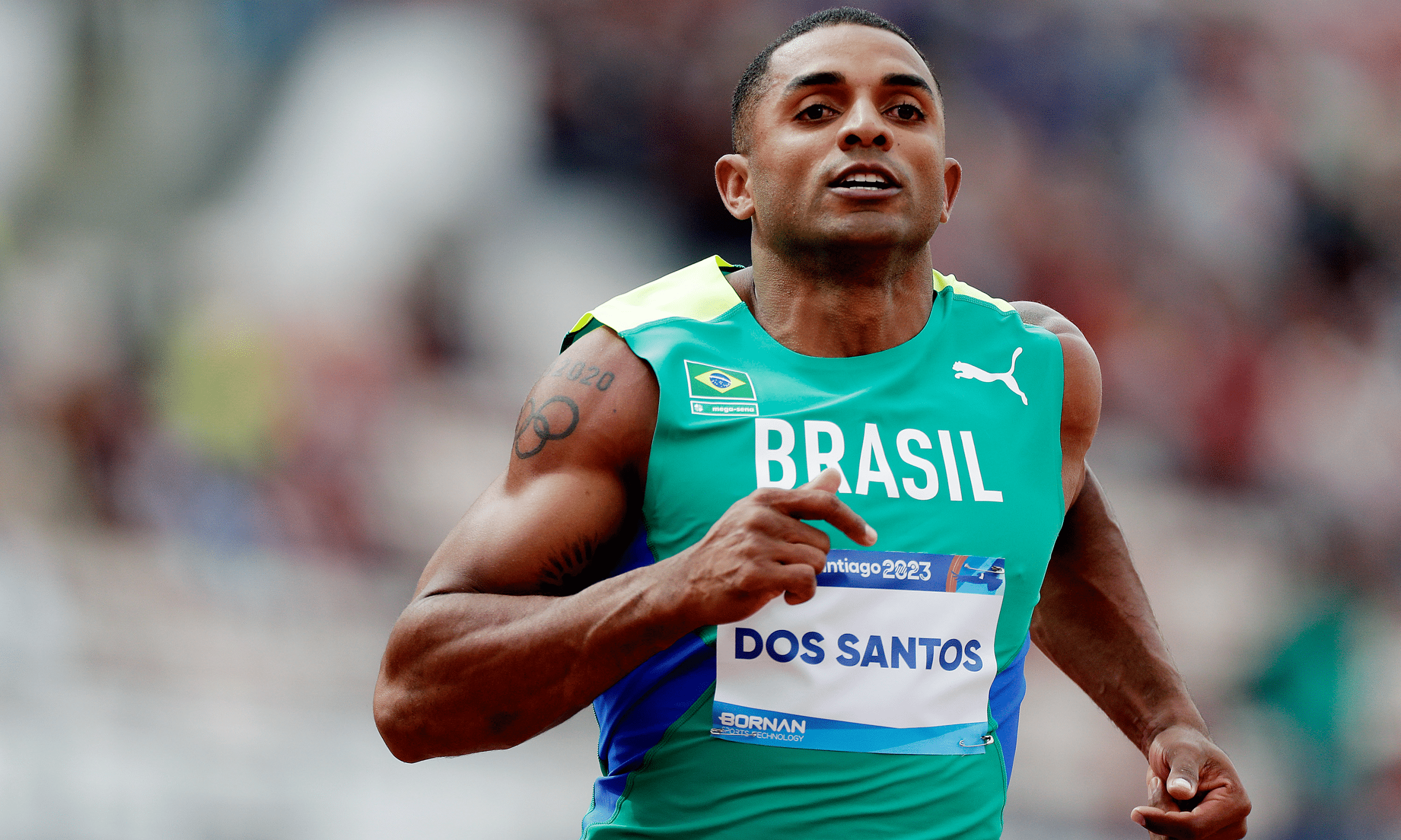 Felipe Vinicius dos Santos nos Jogos Pan-Americanos de Santiago-2023 (Foto: Alexandre Loureiro/COB)