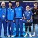 Wang Qi, técnico, Zhang Zirui, Vicky Wu, Loo Guojin representando Fiji no Campeonato Mundial de Tênis de Mesa 2026