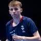 Flavien Coton (FRA) no Campeonato Mundial de Tênis de Mesa por Equipes
