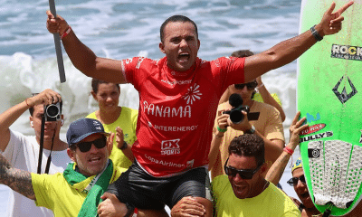 Luiz Diniz é campeão no SUP e no shortboard dos PASA Games (Foto Reprodução Instagram)