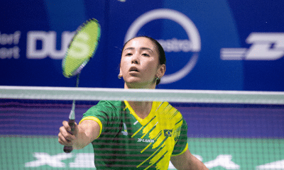 Ana Júlia Ywata no Future do Peru de badminton