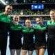 Bruna Takahashi, Giulia Takahashi, Laura Watanabe e Victoria Strassburger no Mundial de Tênis de Mesa por Equipes