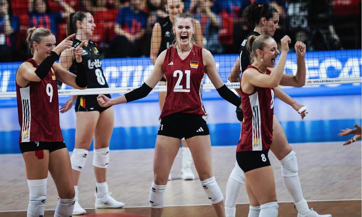 ALEMANHA VENCE A BÉLGICA POR 3 A 0 NA VNL FEMININA