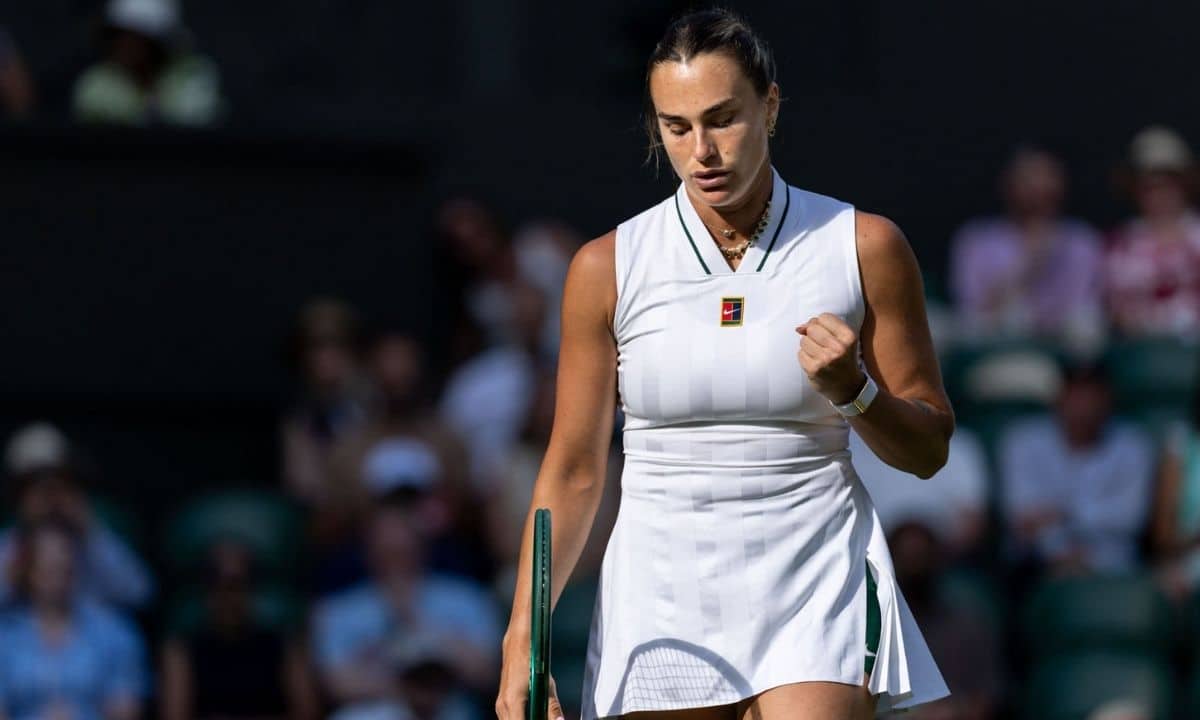 Aryna Sabalenka em Wimbledon