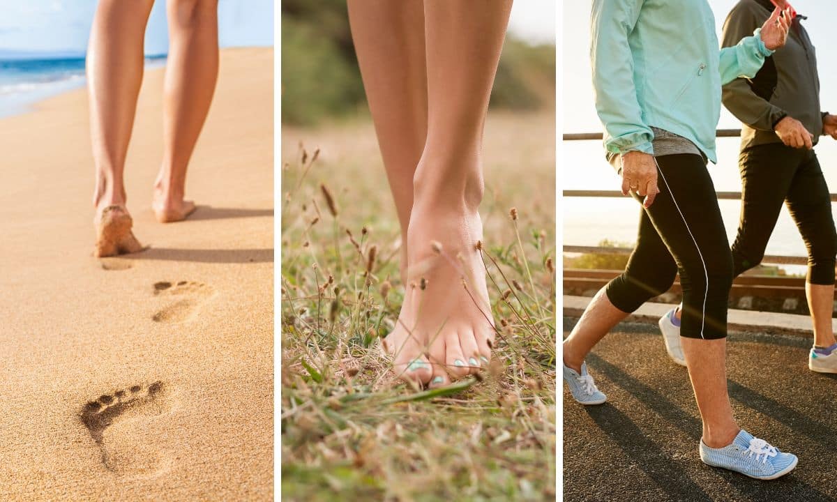Caminhar na areia, grama ou calçada- como o piso muda o esforço
