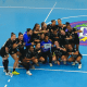 Na imagem, jogadoras do Criciúma comemorando após a vitória sobre Cascavel.