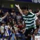 Na imagem, Edy Silva comemorando mais uma conquista com o Sporting.