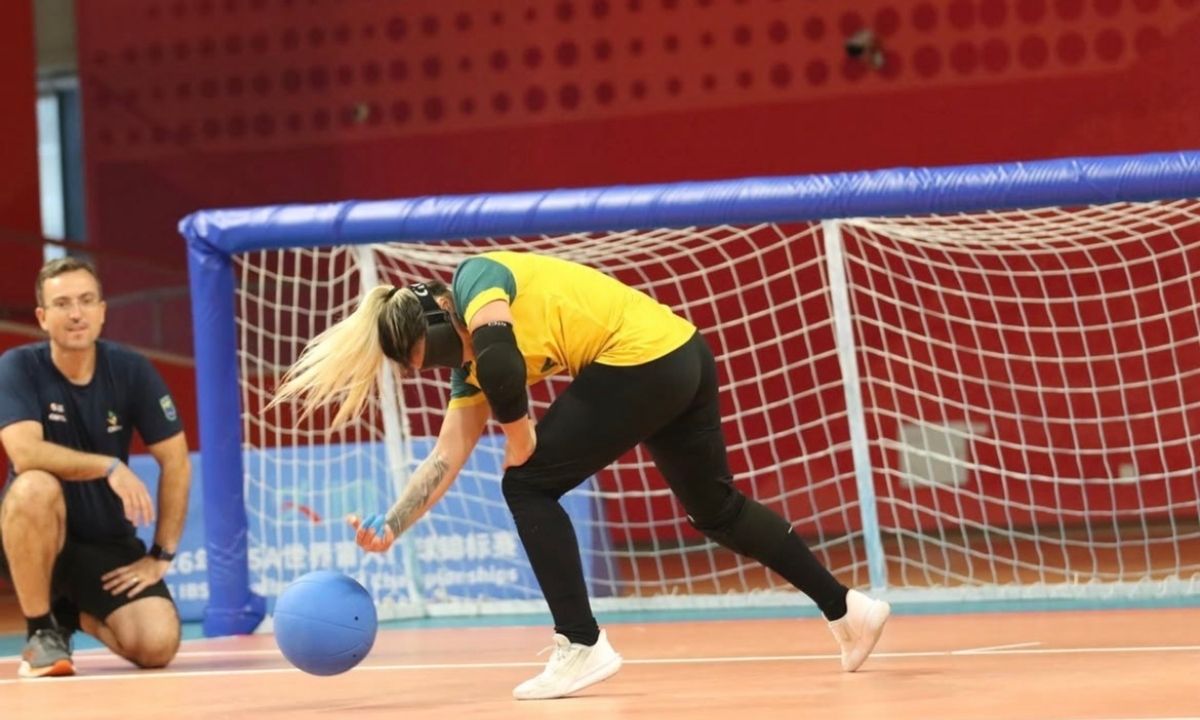 Brasil goleia Tailândia no Mundial de Goalball feminino qeu acontece na China. Equipe busca título inédito