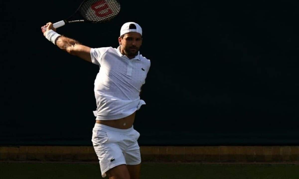 Grigor Dimitrov em Wimbledon 2026