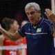 José Roberto Guimarães durante o jogo contra a Bulgária pela VNL