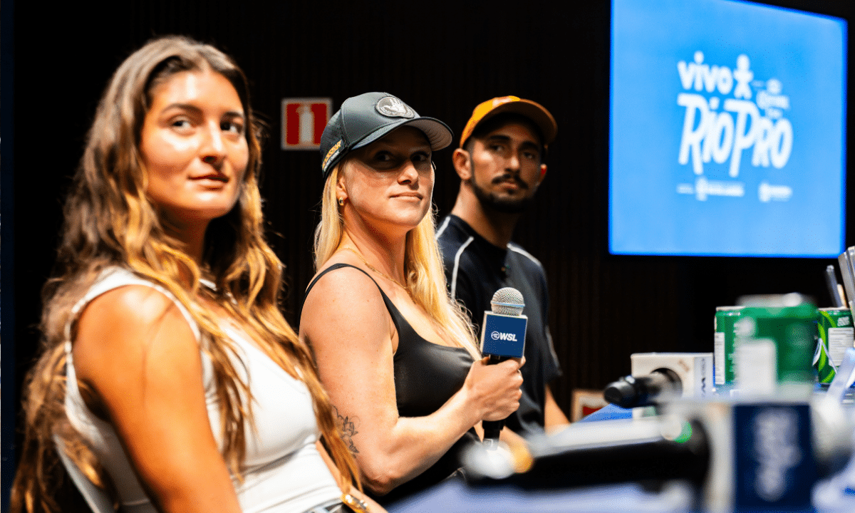 Luana Silva, Tatiana Weston-Webb e Lucas Chumbo (Foto: WSL / Thiago Diz)