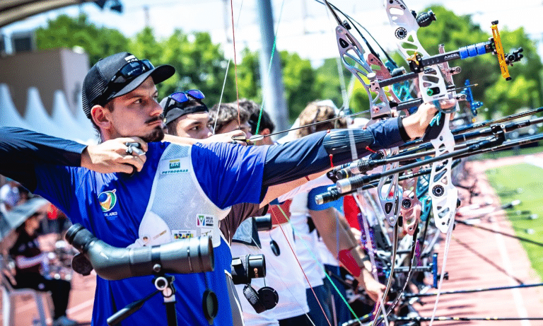 Marcus D'Almeida na Copa do Mundo de Tiro com Arco em Antália (Foto: World Archery)