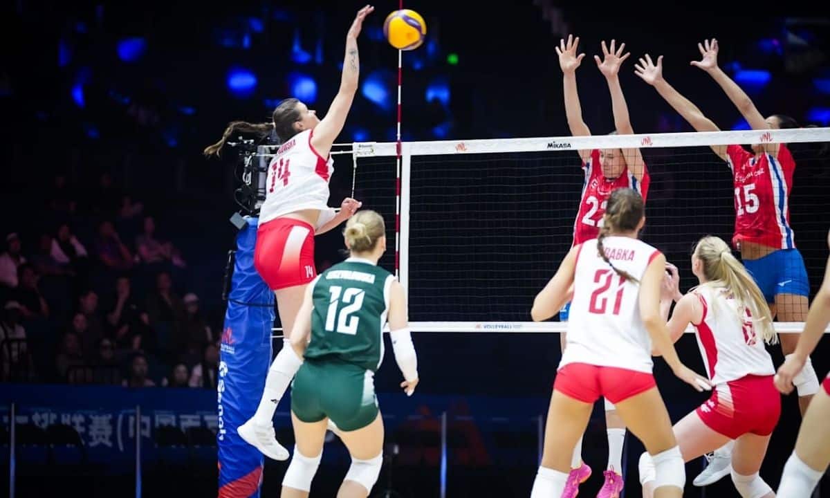 Polônia domina a República Tcheca e segue invicta na VNL feminina