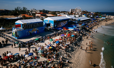 Visão geral do WSL Saquarema 2026 nesta segunda-feira (Foto: Thiago Diz/WSL)