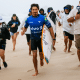 Yago Dora correndo na areia da etapa de Saquarema da WSL 2026