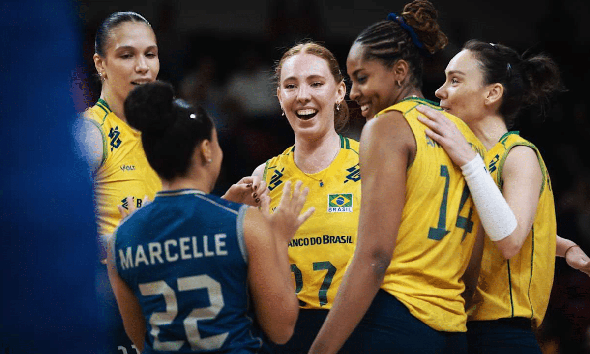 Julia Bergmann Brasil china vnl liga das nações de volei feminino