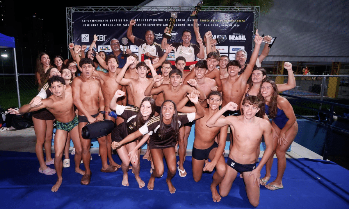 Flamengo conquista tricampeonato consecutivo do Troféu Arthur Sampaio Carepa em Recife, natação