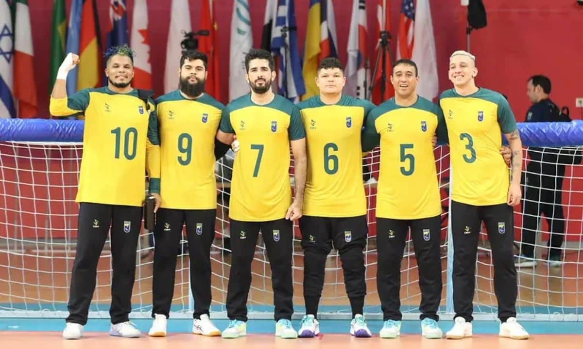 Seleção masculina de Goalball no Campeonato Mundial, na China