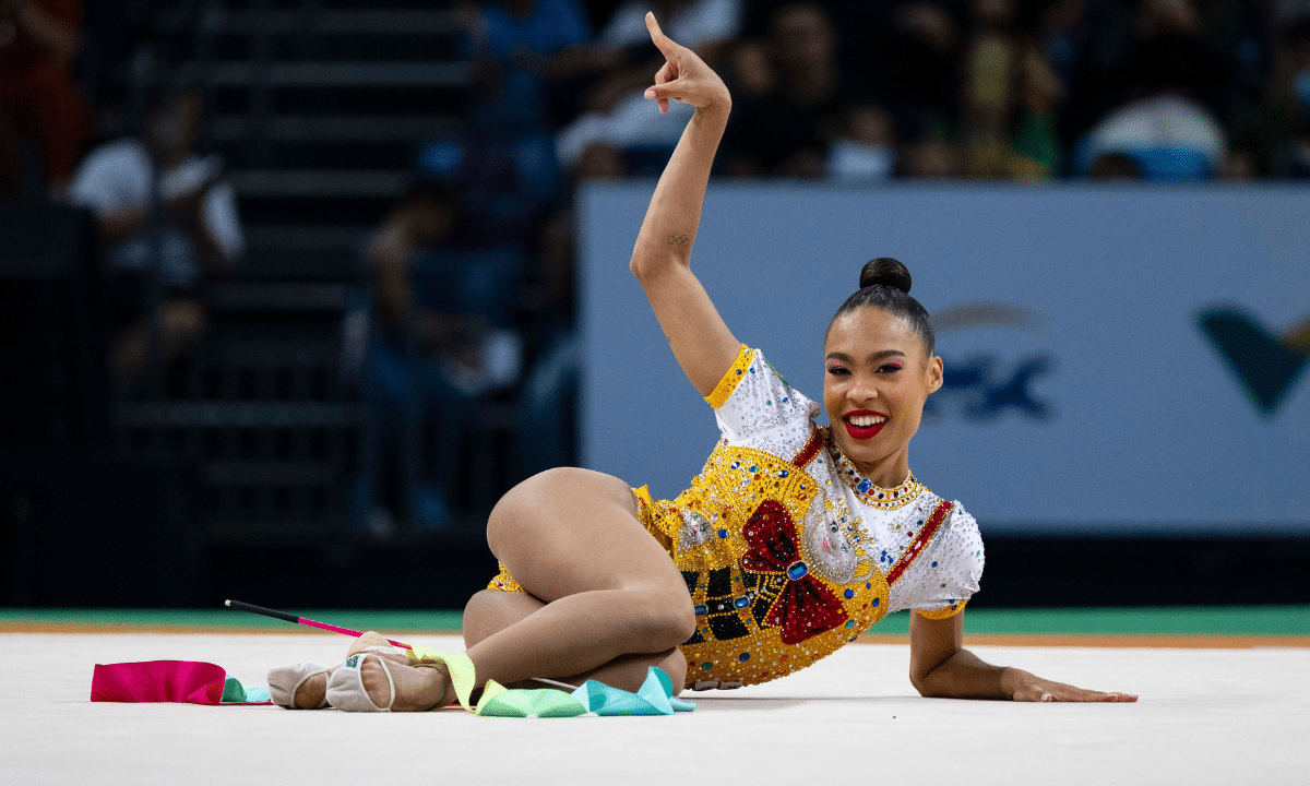 Geovanna Santos, Jojo, na série de fita durante o Campeonato Pan-Americano de GR