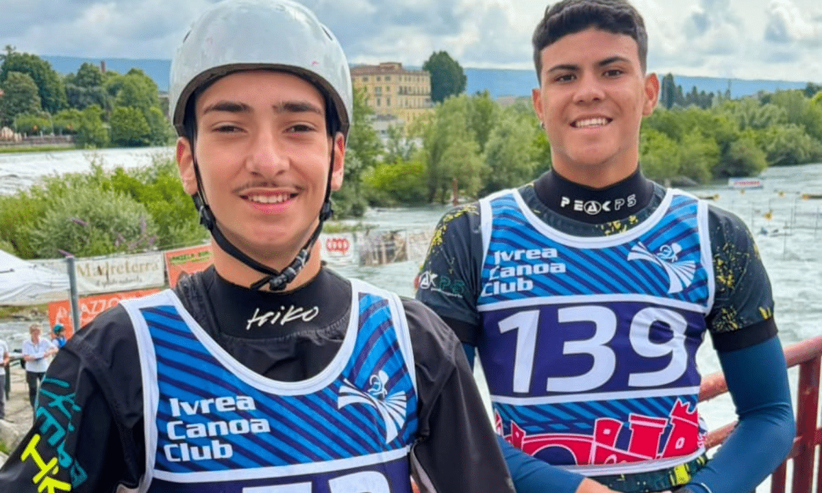 Gerson Terres e Davi Santiago no Mundial Júnior de canoagem slalom