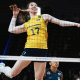 Julia Bergamnn em Brasil x França na VNL Feminina, Ligas das Nações de vôlei feminino
