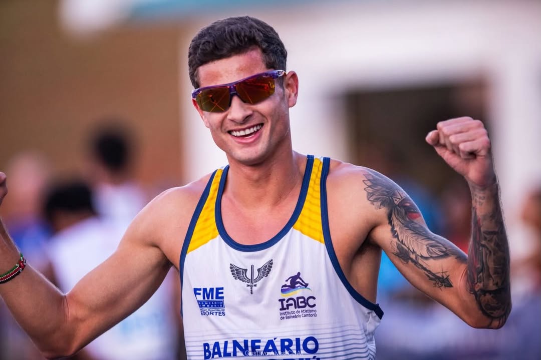 Atleta Guilherme Orenhas em campeonato