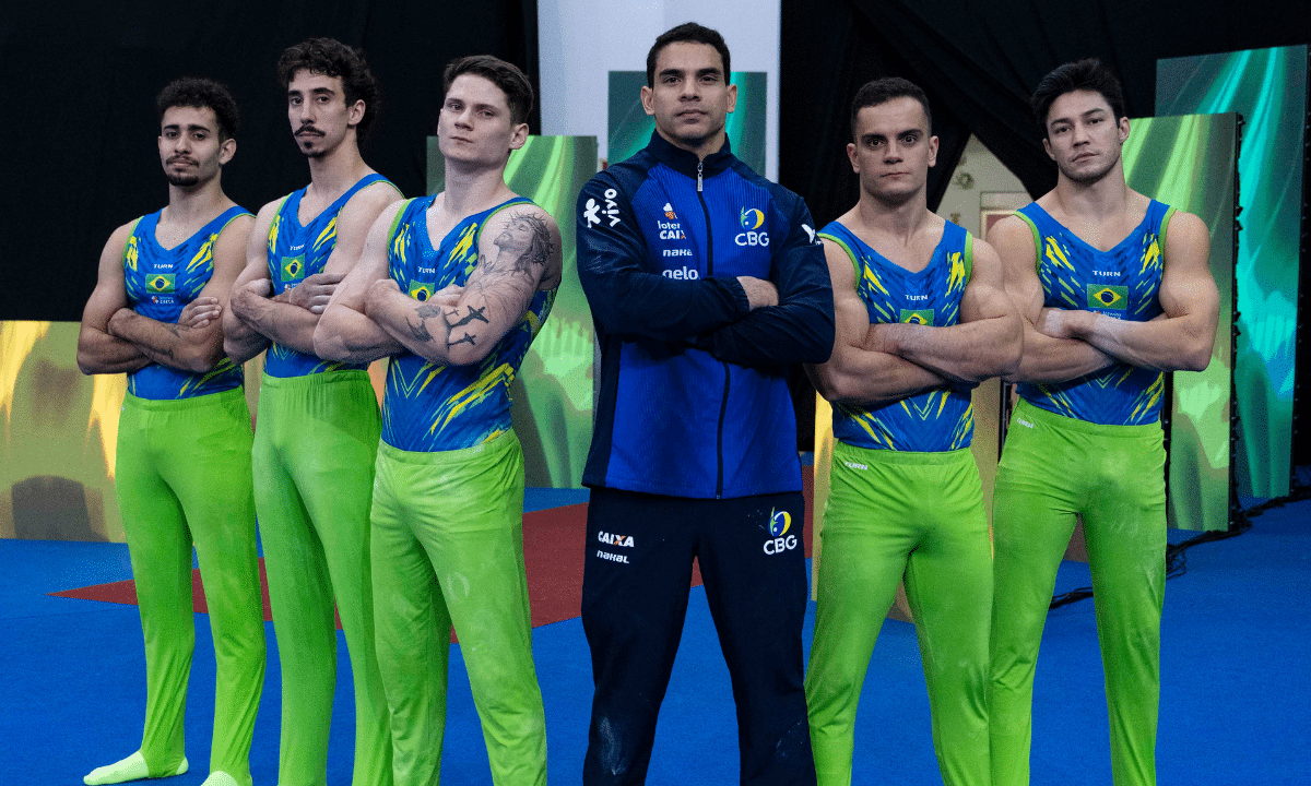 Equipe masculina do Brasil no Pan-Americano de ginástica artística