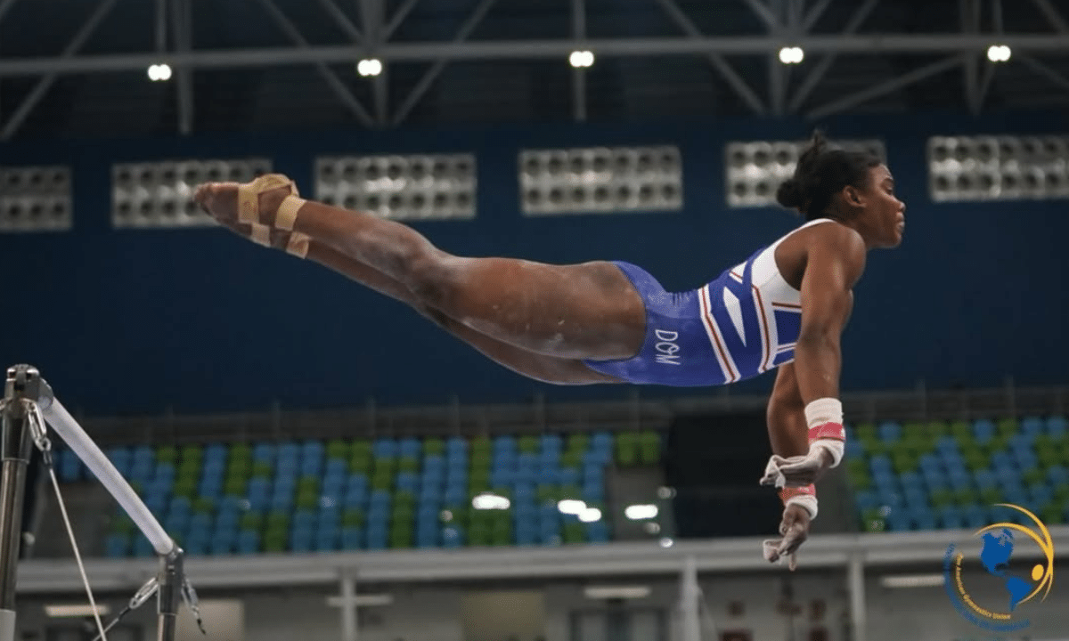 Pan-Americano de ginástica artística - Yamilet Peña República dominicana compete nas barras