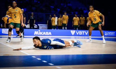 Maique erra na cobertura do bloqueio no jogo entre Brasil e Canadá na VNL