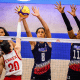equipes da Turquia e República Dominicana na Liga das Nações de Vôlei (VNL) 2026 feminina (foto: Volleyball World)