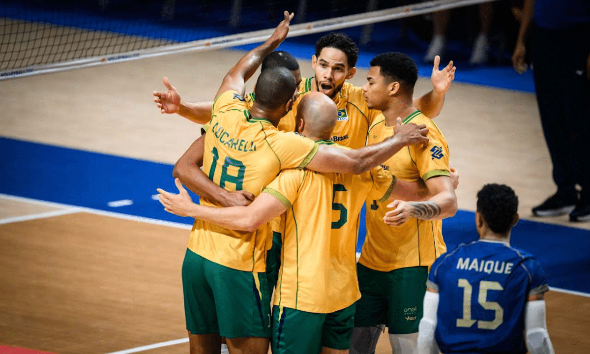 Brasil e Canadá no último jogo da segunda semana da VNL masculina