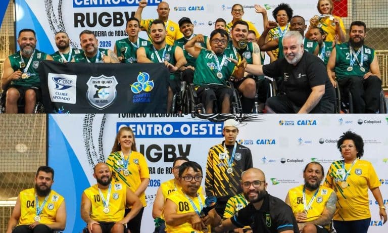 Na imagem, os times do BSB, campeões do Regional Centro-Oeste.