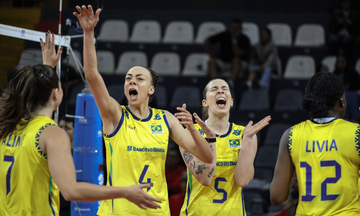 Brasil estreia com vitória sobre Bolívia na Copa Sul-Americana Feminina (Foto: CBV)