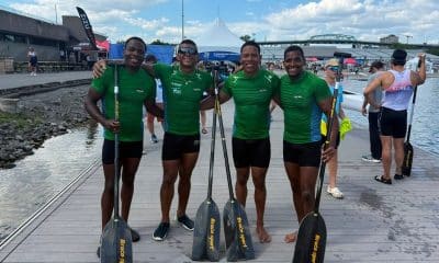 Quarteto brasileiro conquista medalha de prata na prova do C4 500 m masculino na etapa de Montreal da Copa do Mundo de canoagem velocidade