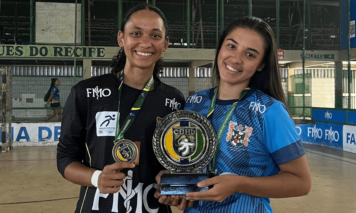 Clube Português conquista o título da Conferência Nordeste da Liga Nacional (Foto: Reprodução / Instagram) handebol